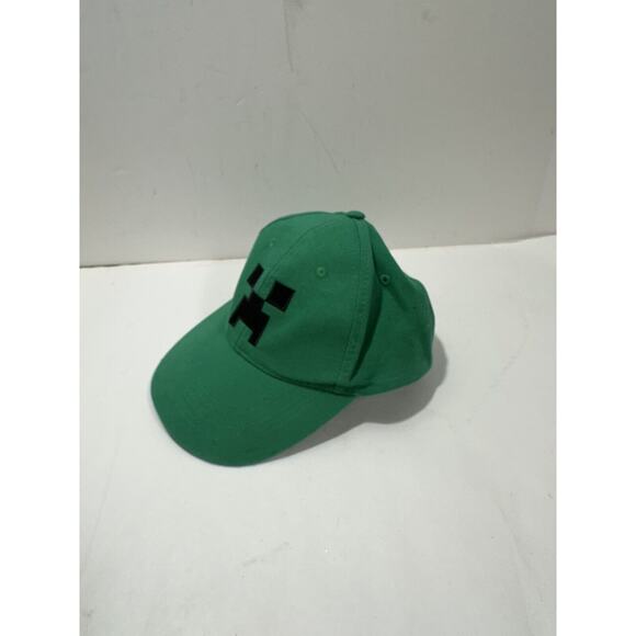 Minecraft Hat Cap Creeper Baseball Green JINX One Size adjustable SnapBack - Picture 3 of 9